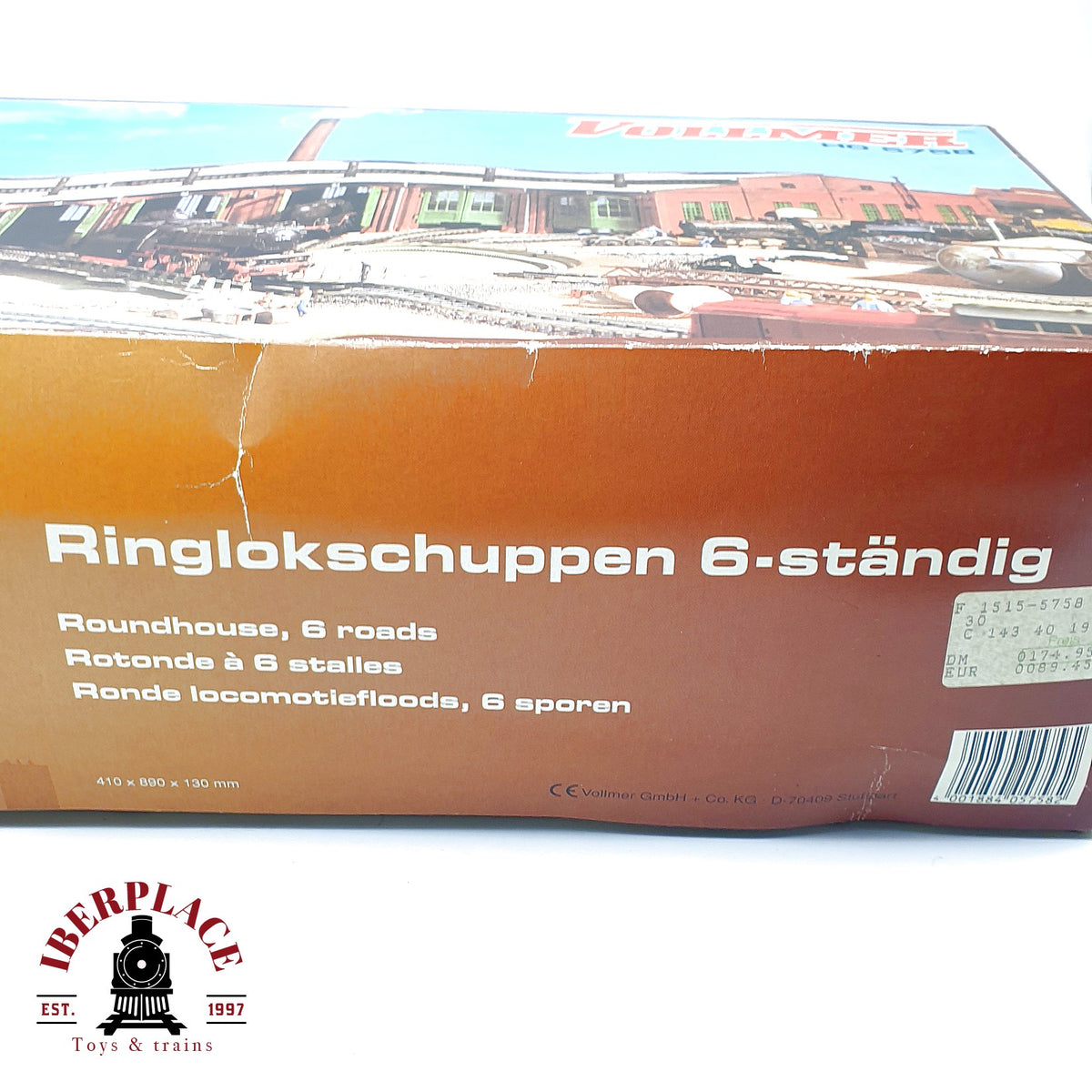 ♻️ Vollmer 5758 Deposito cocheras circulares Ringlokschuppen kit Escala H0 1:87