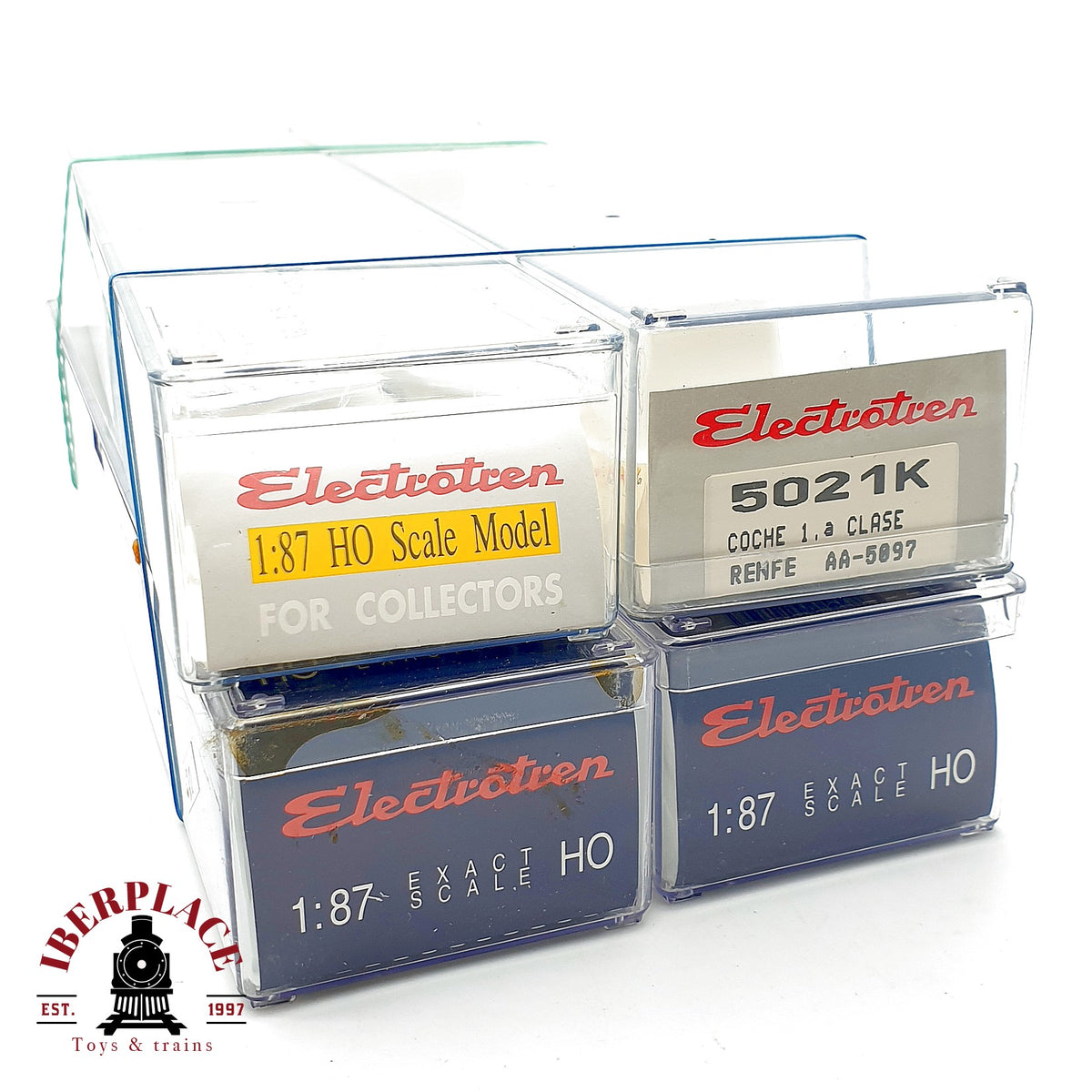 ♻️ Electrotren 4x  Cajas Vacias Metacrilato RENFE Leerverpackung Escala H0 1:87
