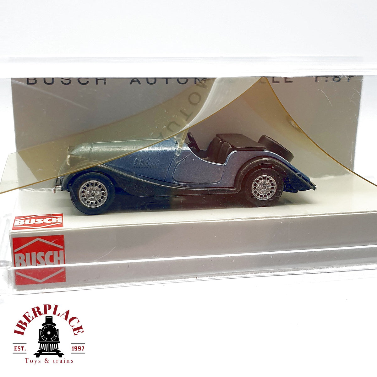 ♻️ 🚂 Busch Lote coches adorno Navidad carbon para maqueta cartel metálico de vagón Escala H0 1:87