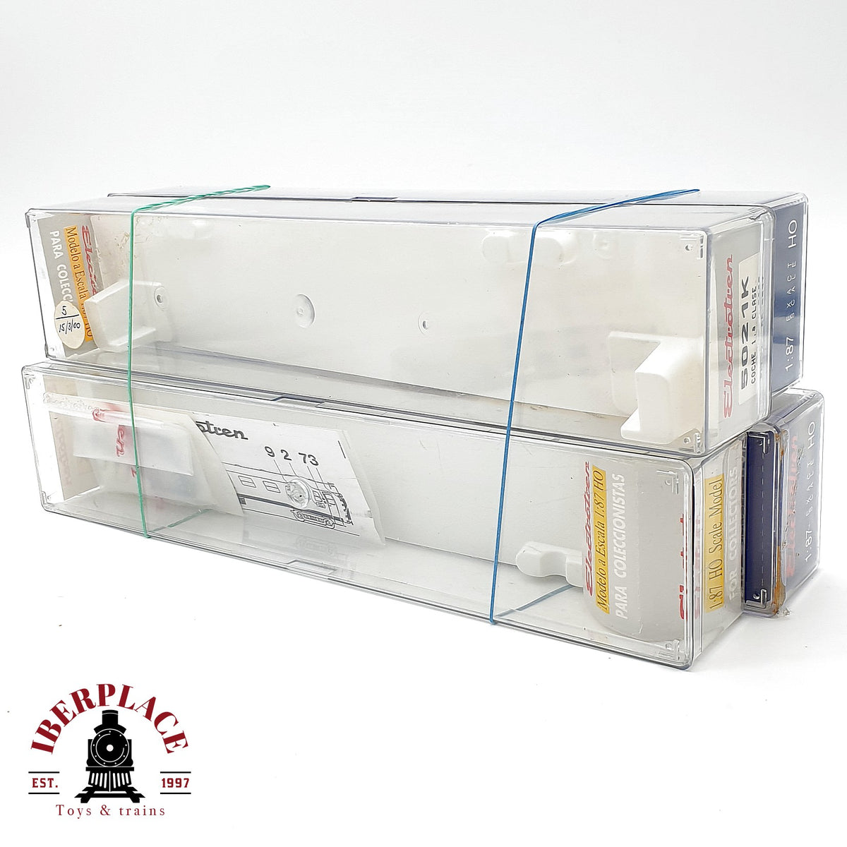 ♻️ Electrotren 4x  Cajas Vacias Metacrilato RENFE Leerverpackung Escala H0 1:87
