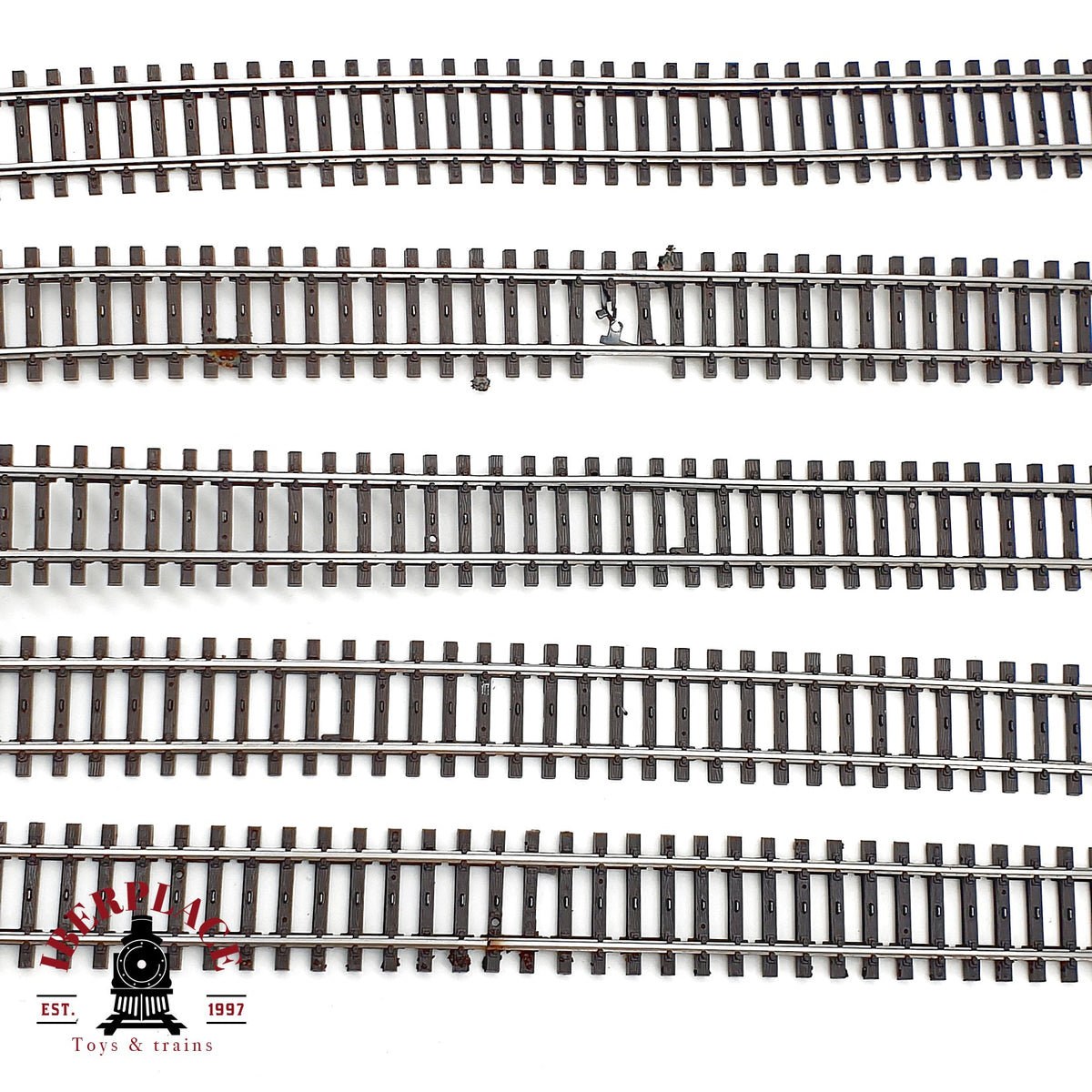 ♻️  Märklin 2205 5x vias flexibles Flexgleis via K 🔴 GRADE C Escala H0 1:87