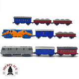 ♻️ 🚂 Extra Things Lote trenes hierro fundido para decoración compatibles vías N años 80 - N escala 1:160