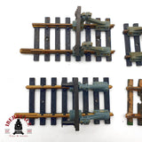 ♻️  Fleischmann 6x Tope de vias  🔴 GRADE C  Escala H0 1:87