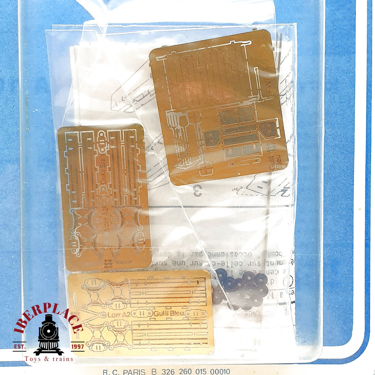 ♻️🚂 Gulli Bleu Kit en laton LORR A2 Bausatz Messing Laiton Escala H0 1:87