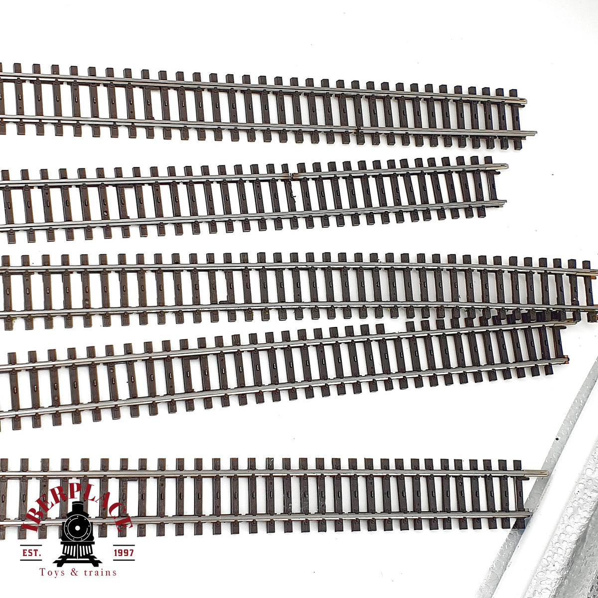 ♻️  Märklin 2205 5x vias flexibles Flexgleis via K - 🟢 GRADE A + 🟡 GRADE B Escala H0 1:87