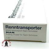 ♻️✨ Herpa camion MAN BMW Motorsport Team Schnitzer Renntransporter Escala H0 1:87