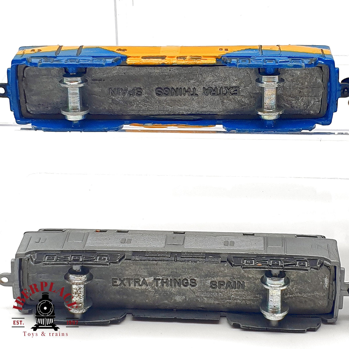 ♻️ 🚂 Extra Things Lote trenes hierro fundido para decoración compatibles vías N años 80 - N escala 1:160