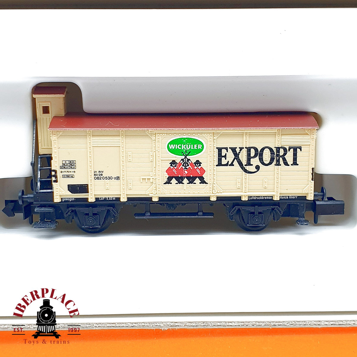 ♻️ Arnold 00137 Set 4 vagones cerveceros Bierwagen DB escala N 1:160