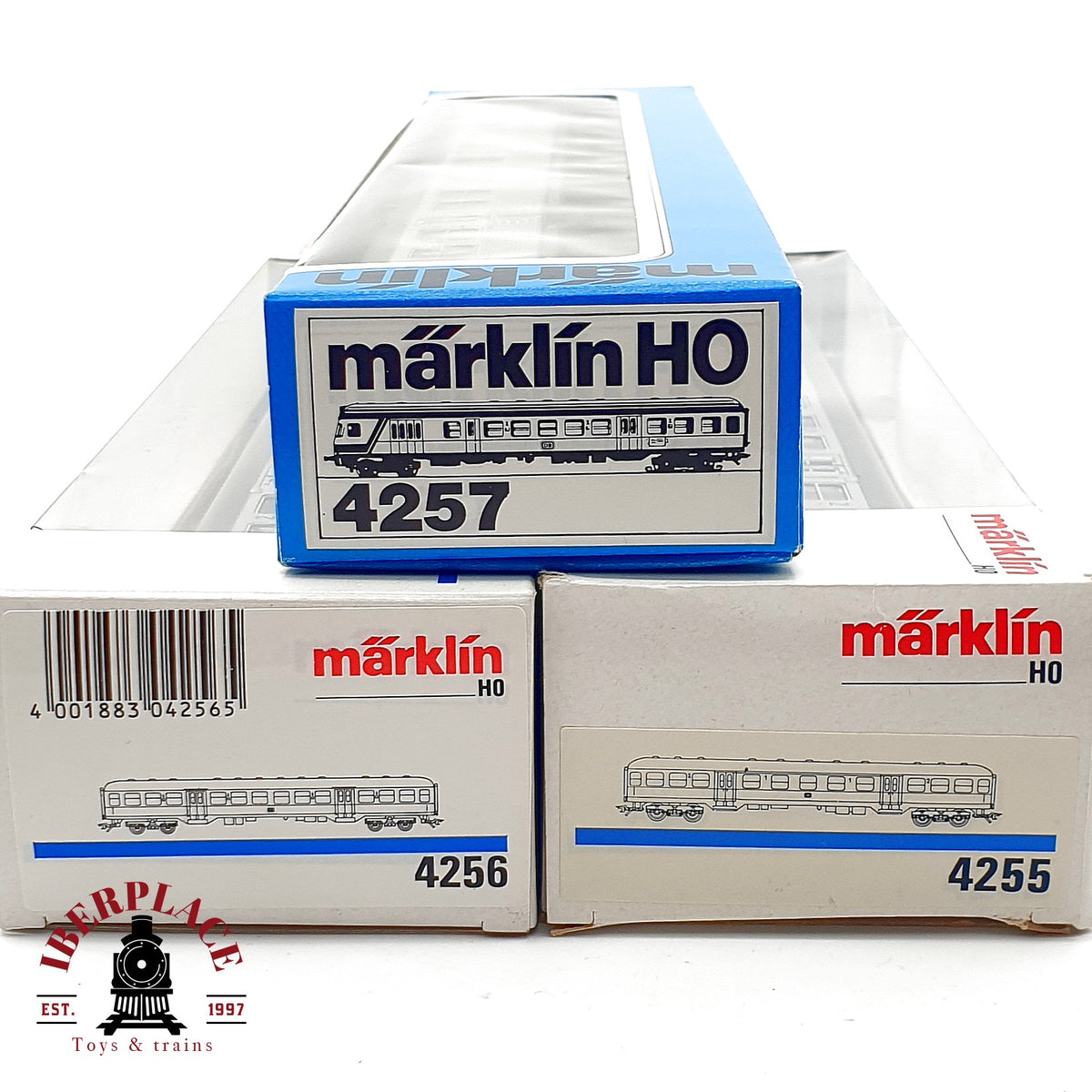 ♻️✨ Märklin  Set 3x vagones Silberlinge DB 4255 4256 4257 Steuerwagen Escala H0 1:87