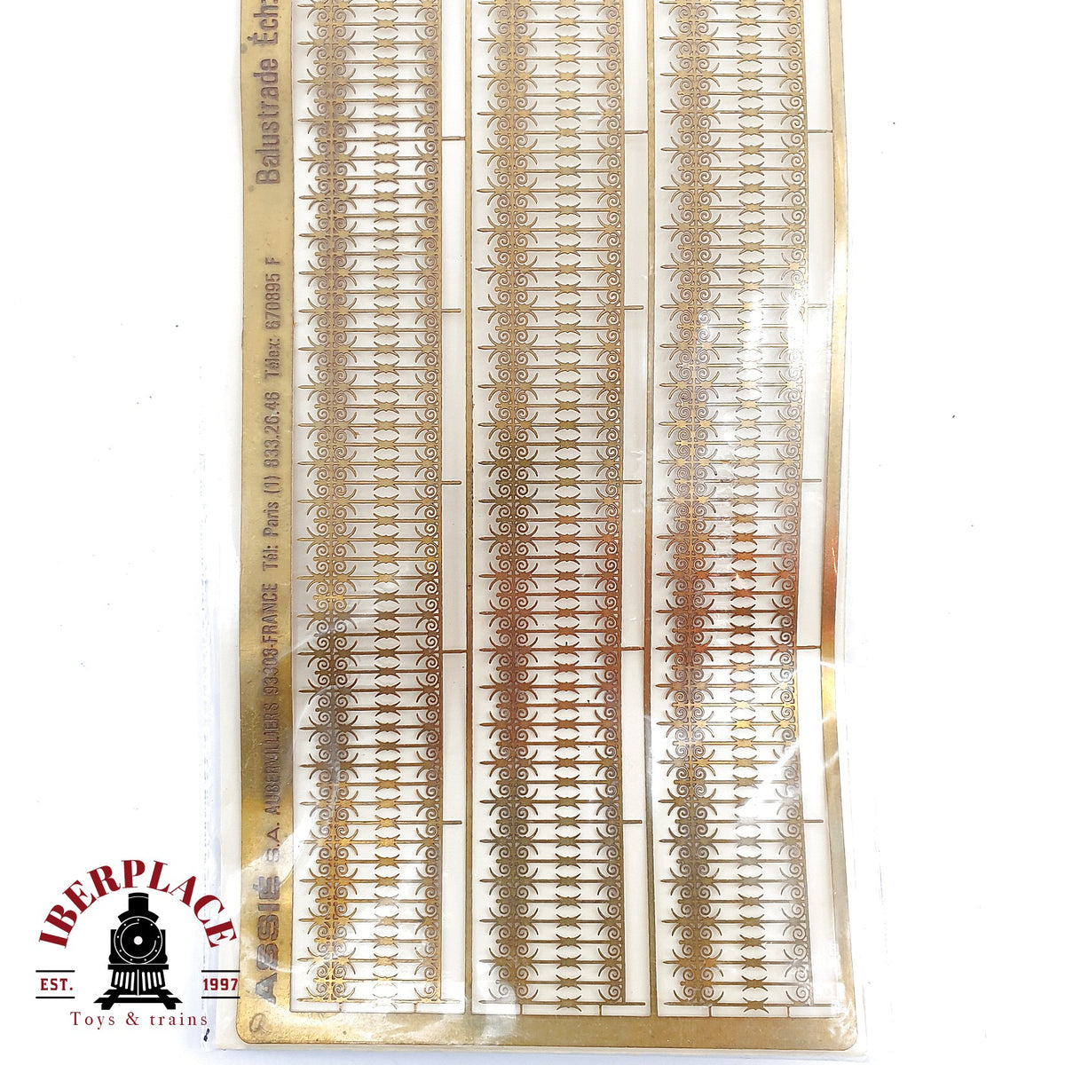 ♻️ Assié 087.001 Balustrade Valla Metal Fotograbado Messing Escala H0 1:87