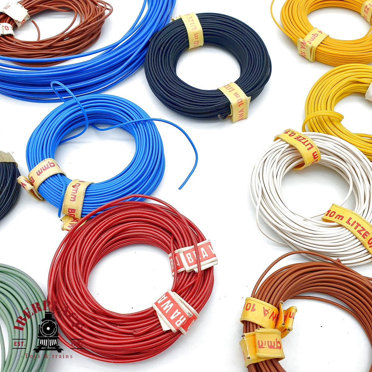 ♻️ 21x Brawa cables conexion de varios colores Escala H0 1:87
