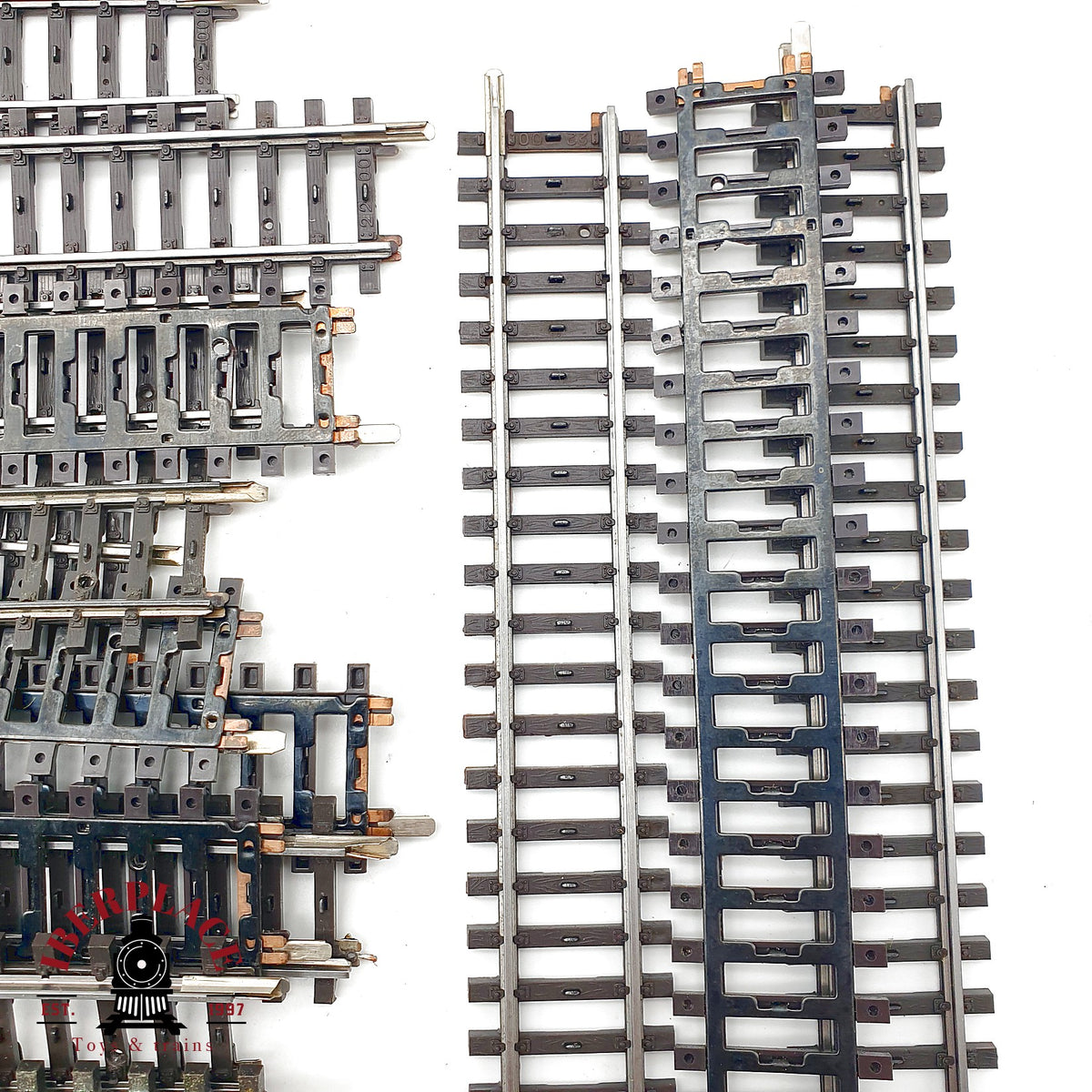 ♻️ Märklin 16x 2200 vias rectas 180mm sistema K 🟡 GRADE B  Escala H0 1:87