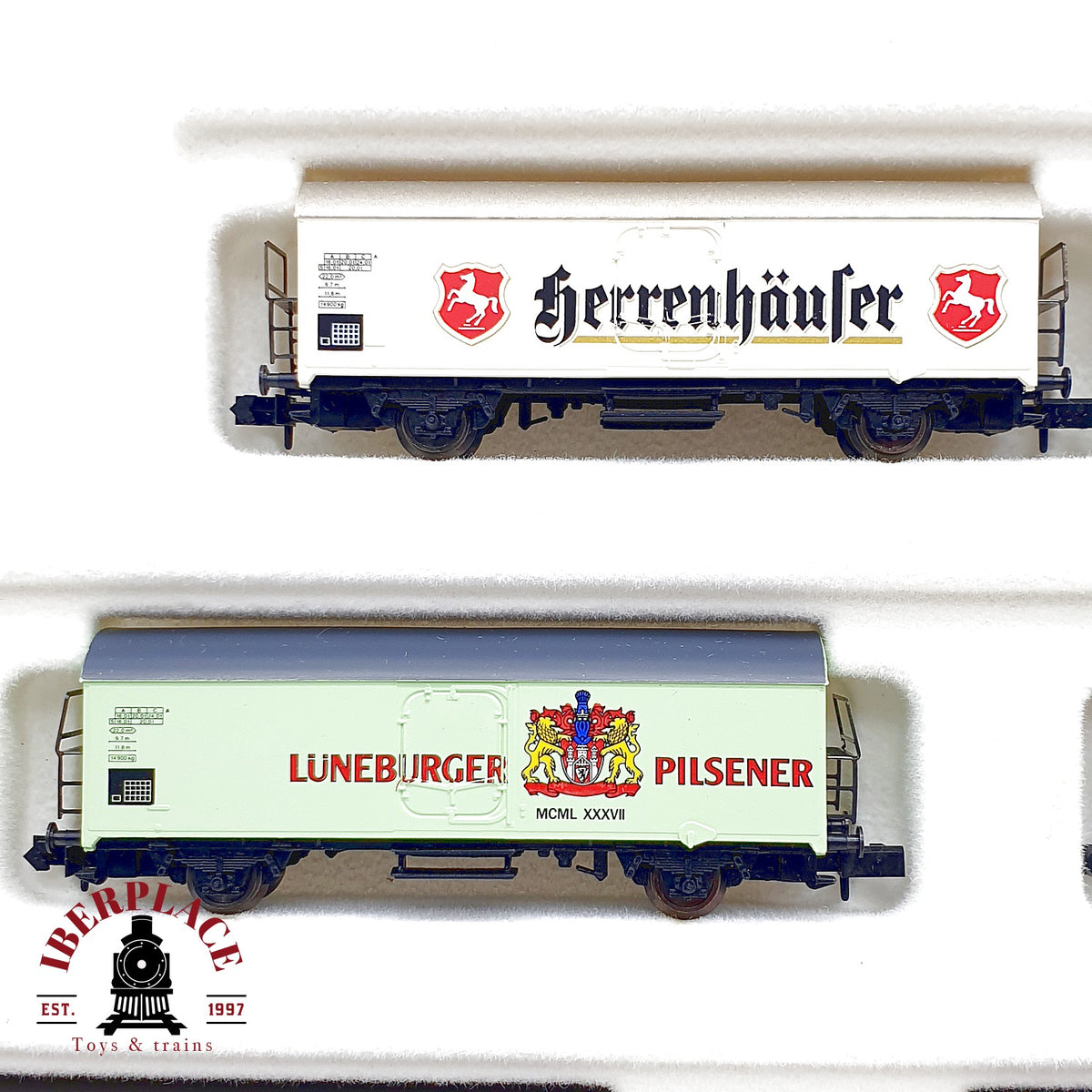 ♻️ Arnold Set 6 vagones cerveceros Norddeutsche Bierwagen DB escala N 1:160