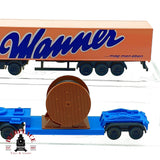 ♻️ 🚂 WIKING 3x Camiones Mercedes Benz Manner Trans Europa Kabeltrommel Escala N 1:160