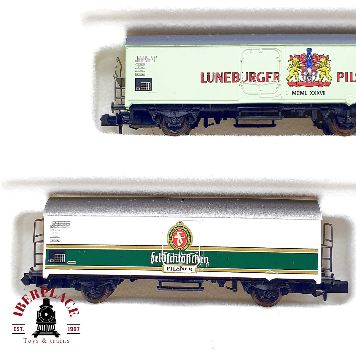 ♻️ Arnold Set 6 vagones cerveceros Norddeutsche Bierwagen DB escala N 1:160