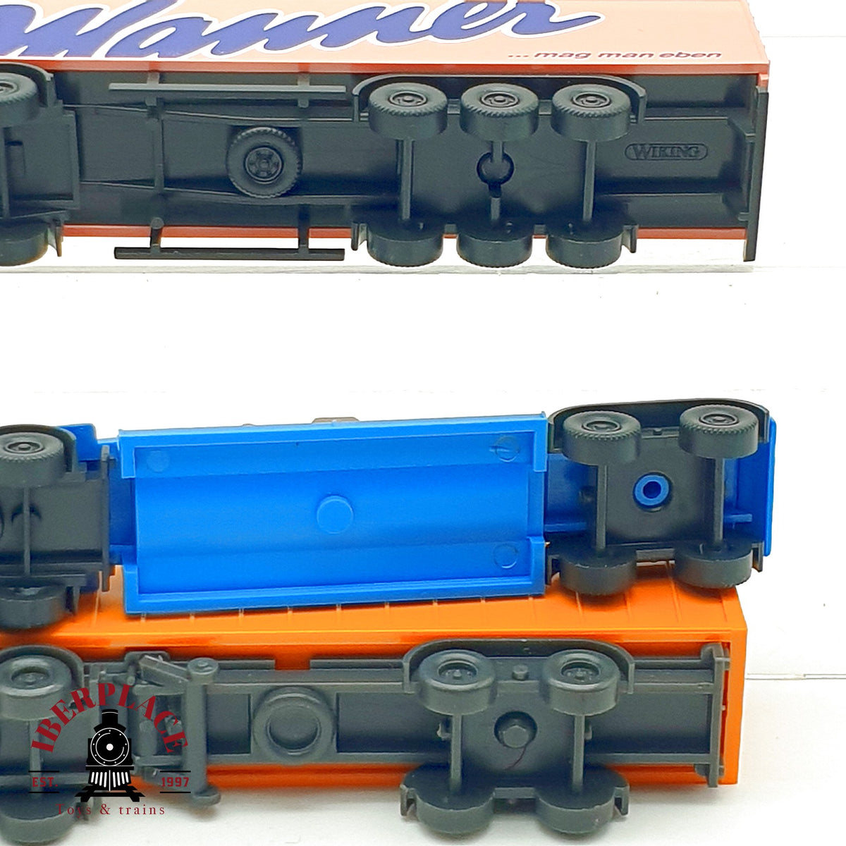 ♻️ 🚂 WIKING 3x Camiones Mercedes Benz Manner Trans Europa Kabeltrommel Escala N 1:160