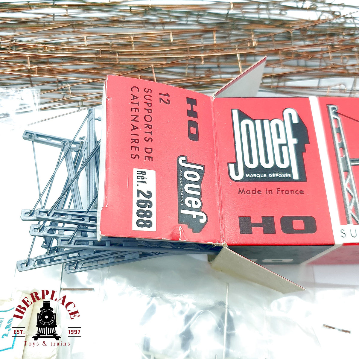 ♻️ ✨ Vollmer HOBbox Jouef Gran lote catenaria postes hilos de contacto Escala H0 1:87