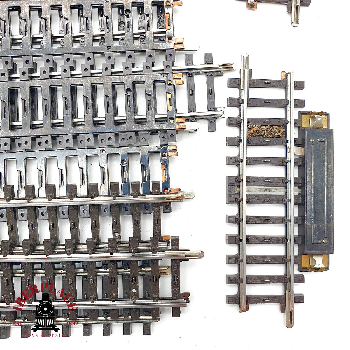 ♻️ Märklin 15x 2299 2200 2207 vías rectas y tramos de maniobra sistema K 🟡 GRADE B  Escala H0 1:87