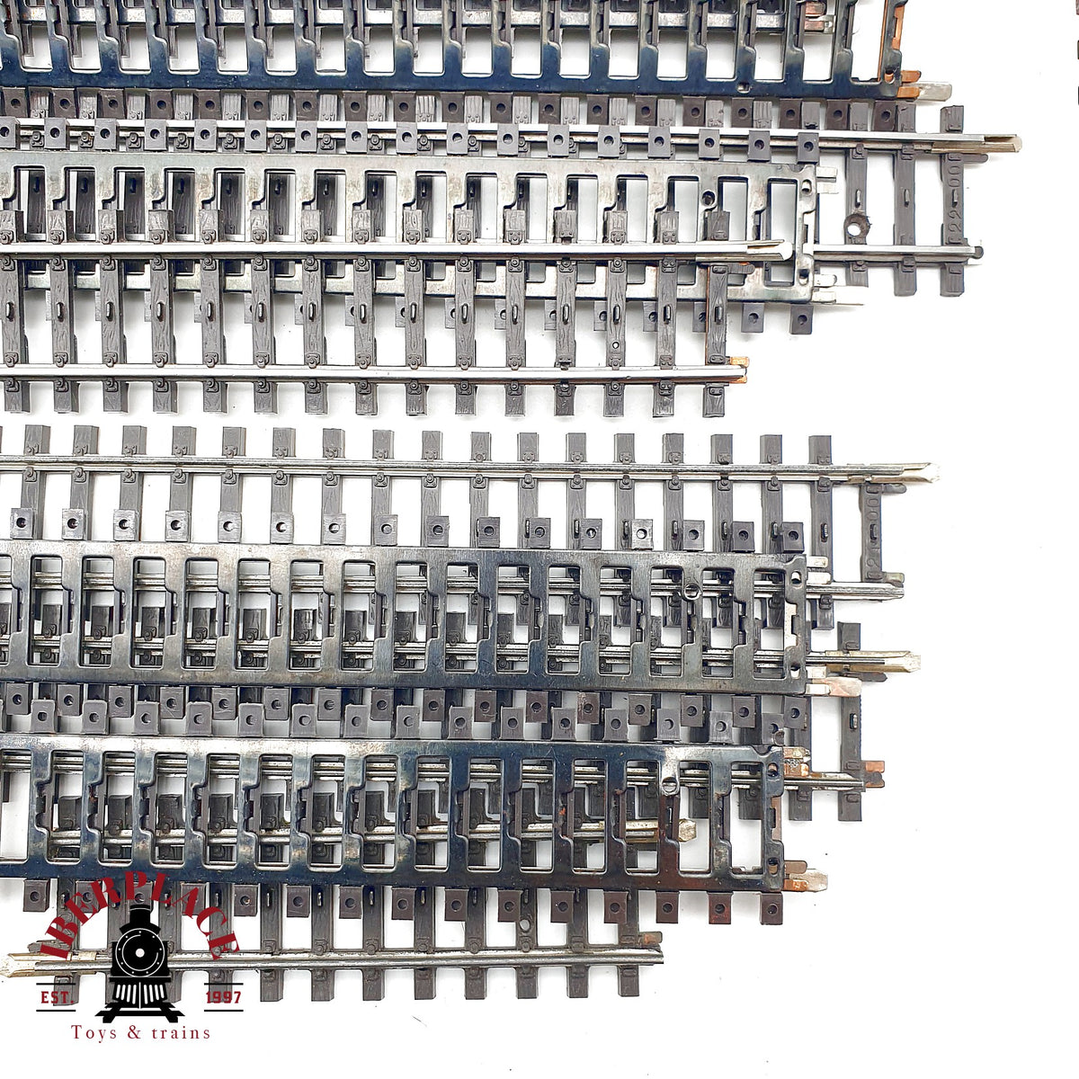 ♻️ Märklin 18x 2106 2200 2101 vías rectas lote mixto sistema K 🟡 GRADE B  Escala H0 1:87