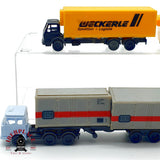 ♻️ 🚂 WIKING 3x  Camiones LKW Weckerle Spedition DB Container Anhaenger Escala N 1:160