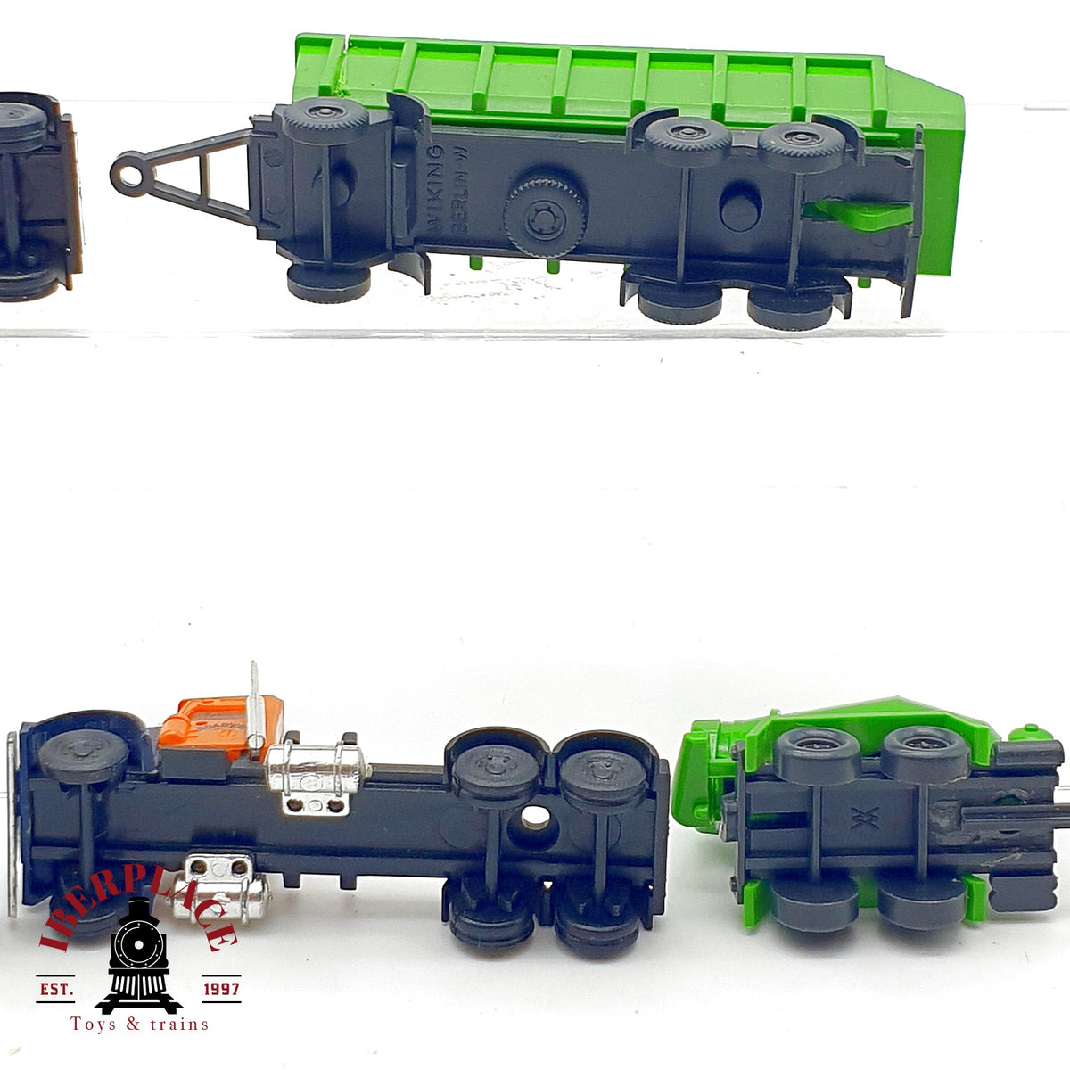 ♻️ 🚂 3x Camiones LKW US Truck Hormigonera Remolque ObrasEscala N 1:160