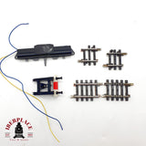 ♻️ Märklin 2208 tramos de via cortos, motor electrico, tope de vías sistema K 🟡 GRADE B  Escala H0 1:87