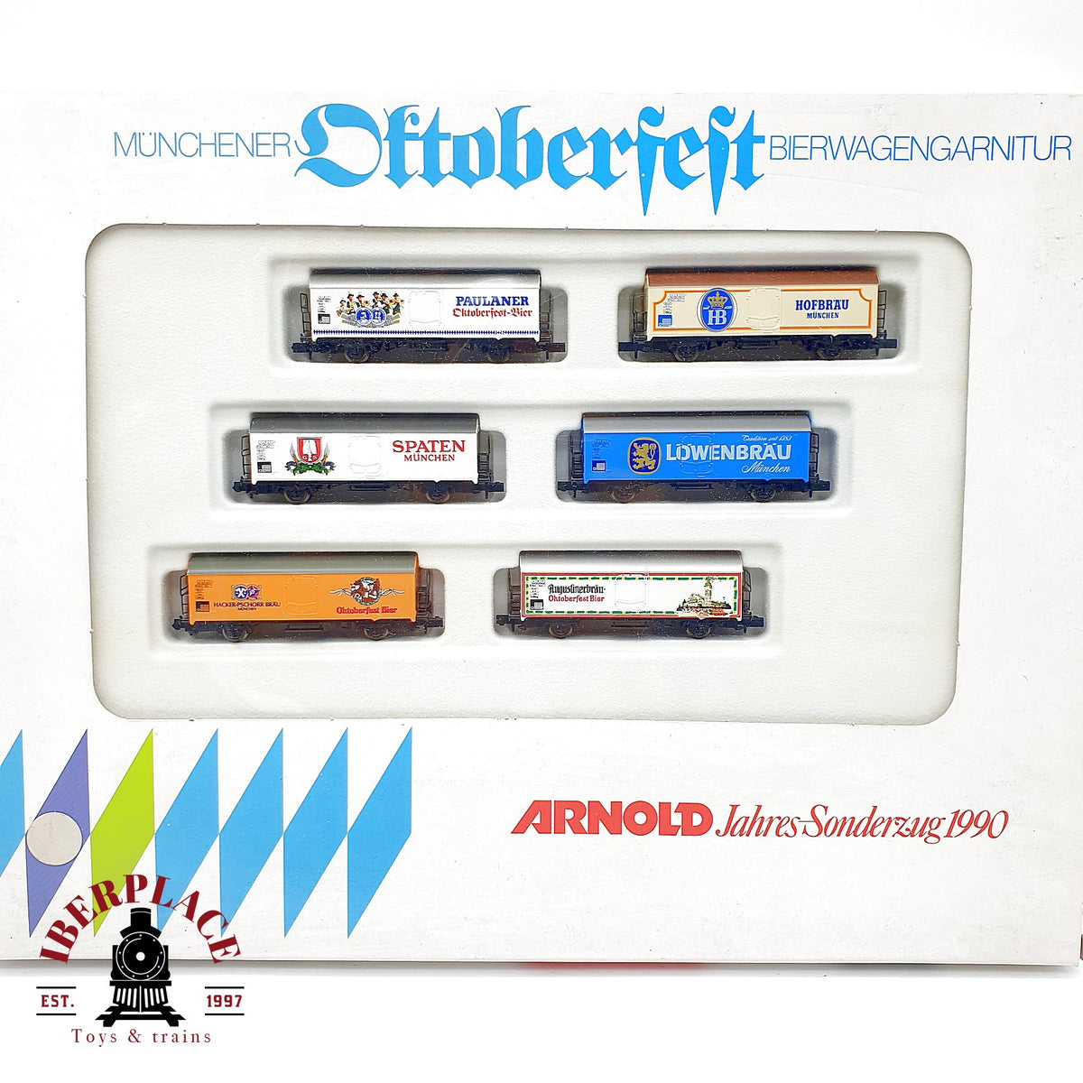 ♻️ Arnold 0149 Set 6 vagones Münchener Oktoberfest DB escala N 1:160