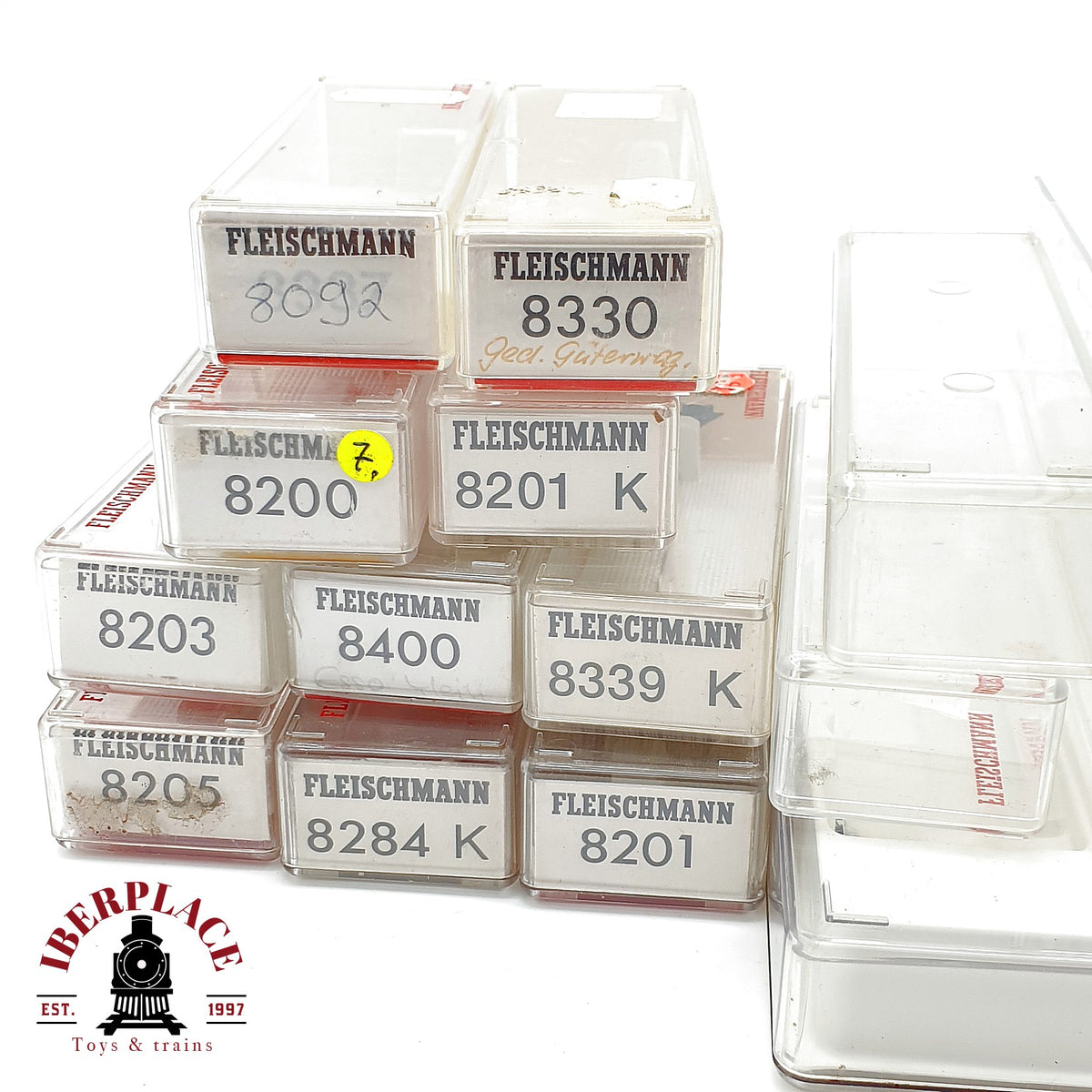 ♻️  Fleischmann Gran Lote Cajas Vacias Metacrilato OVP Escala N 1:160