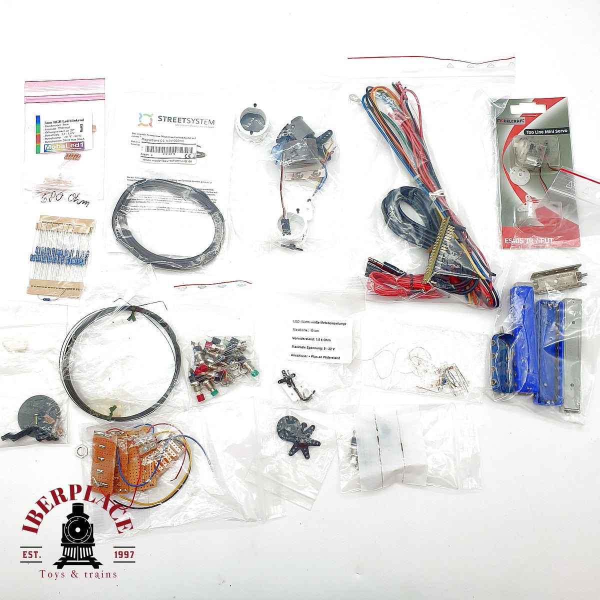 ♻️ Streetsystem MobaLedLib Lote electronica servos LEDs resistencias maquetismo Escala H0 1:87