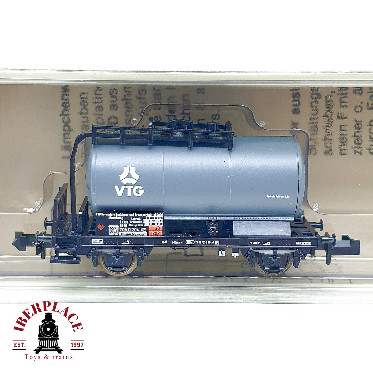 ♻️ Minitrix 11030 Set tren diésel BR 216 DB 6 vagones cisterna VTG escala N 1:160
