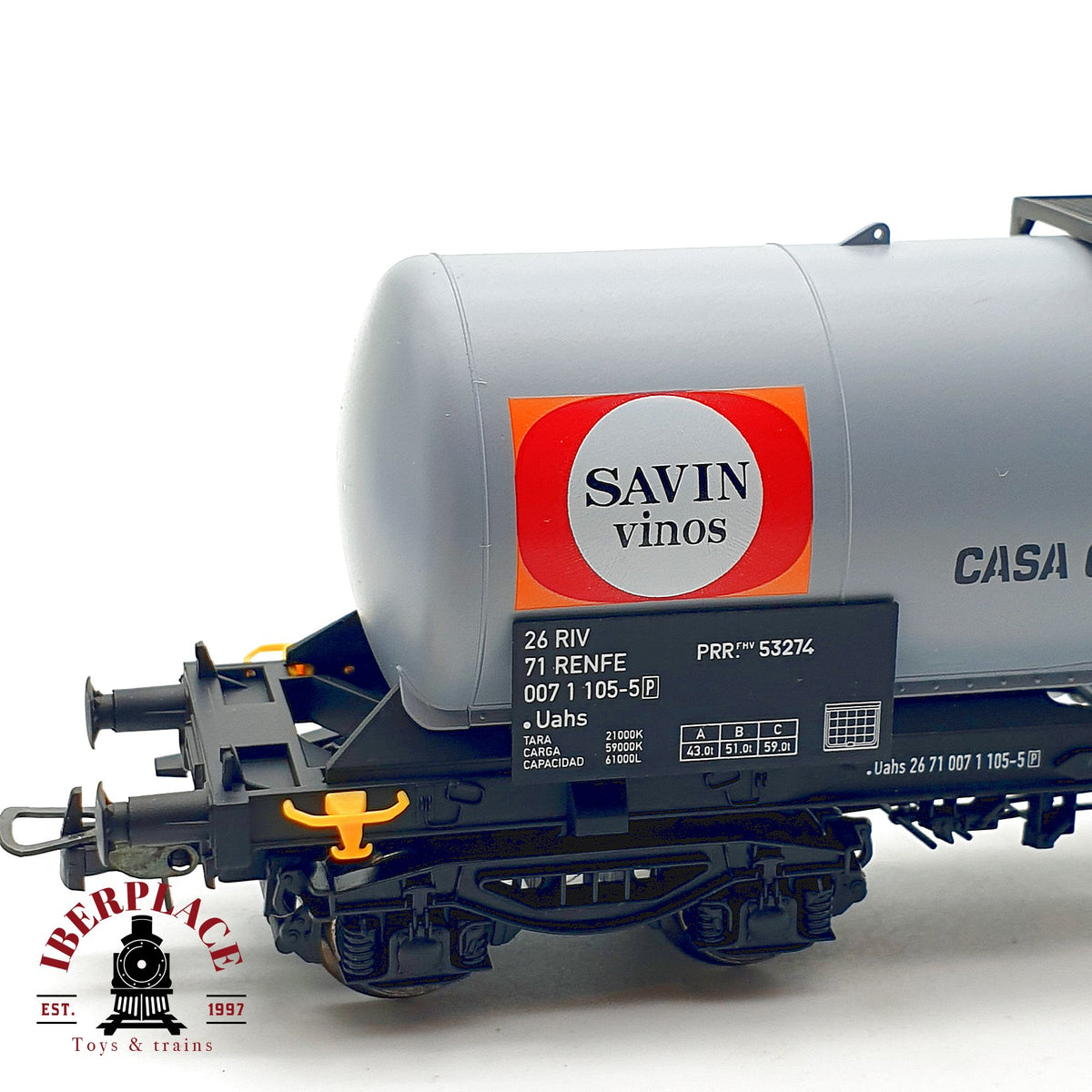 ♻️✨ Electrotren 5856K vagon cisterna Vinos SAVIN San sebstian RENFE Escala H0 1:87