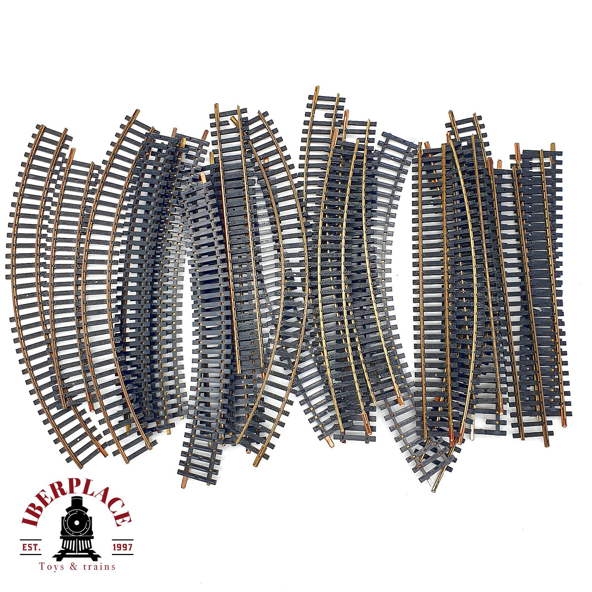 ♻️Fleischmann 25x 1703 1701 vias curvas mixtas -   🟡 GRADE B Escala H0 1:87