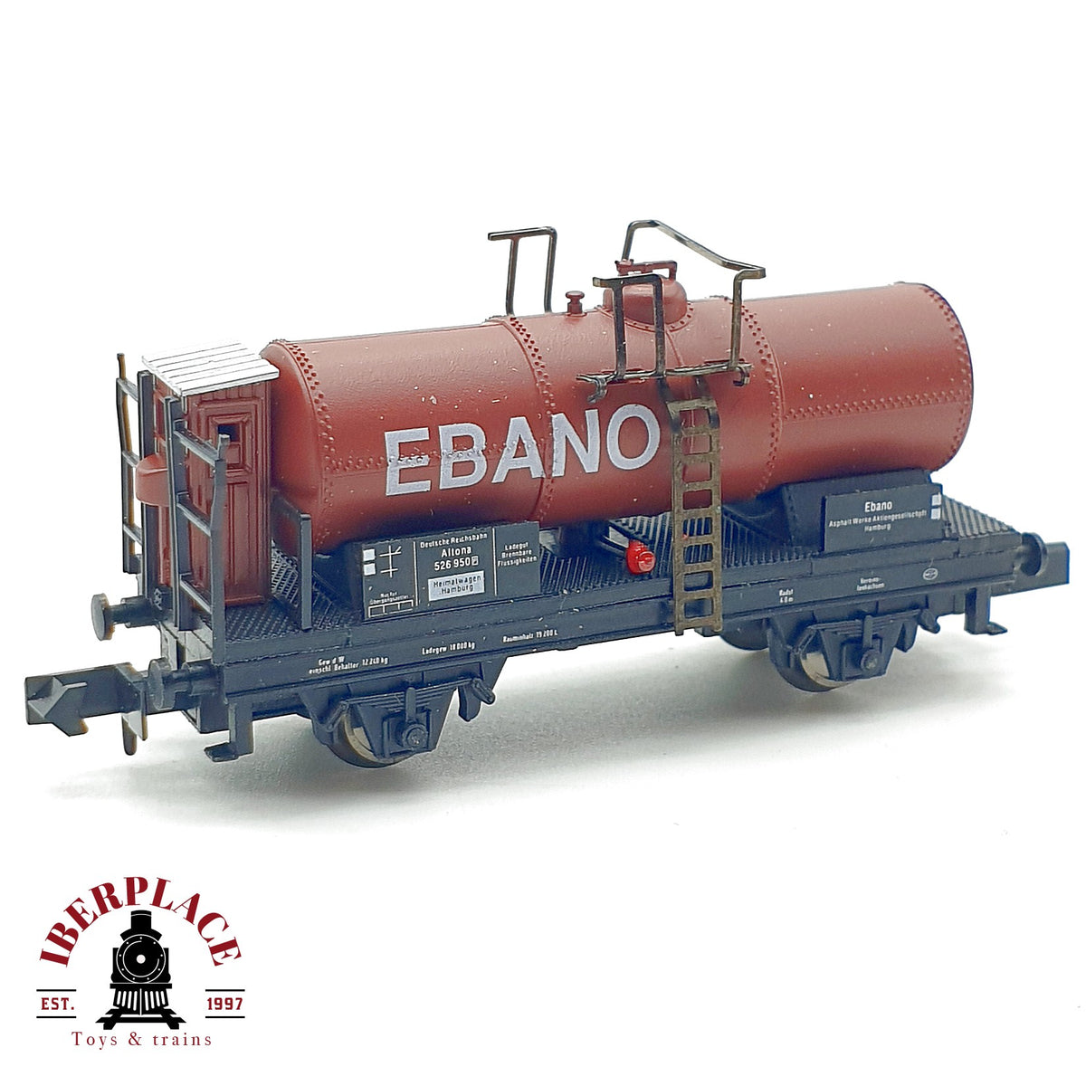 ♻️ Arnold 4520 Vagon Cisterna Ebano con Garita Guardafrenos DRG Ep II escala N 1:160