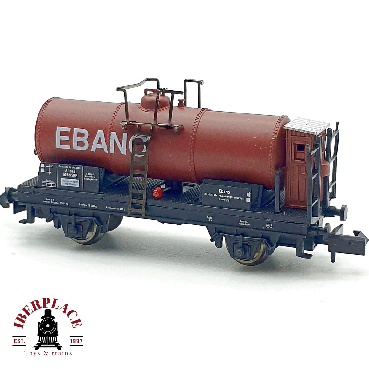 ♻️ Arnold 4520 Vagon Cisterna Ebano con Garita Guardafrenos DRG Ep II escala N 1:160