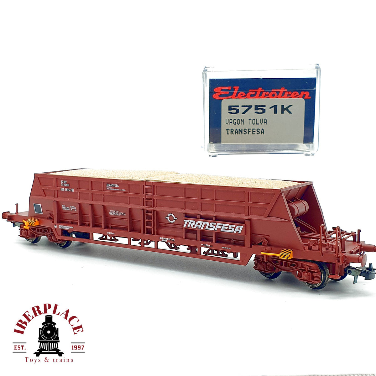 ♻️✨ Electrotren 5751K vagón tolva TRANSFESA RENFE DC  Escala H0 1:87
