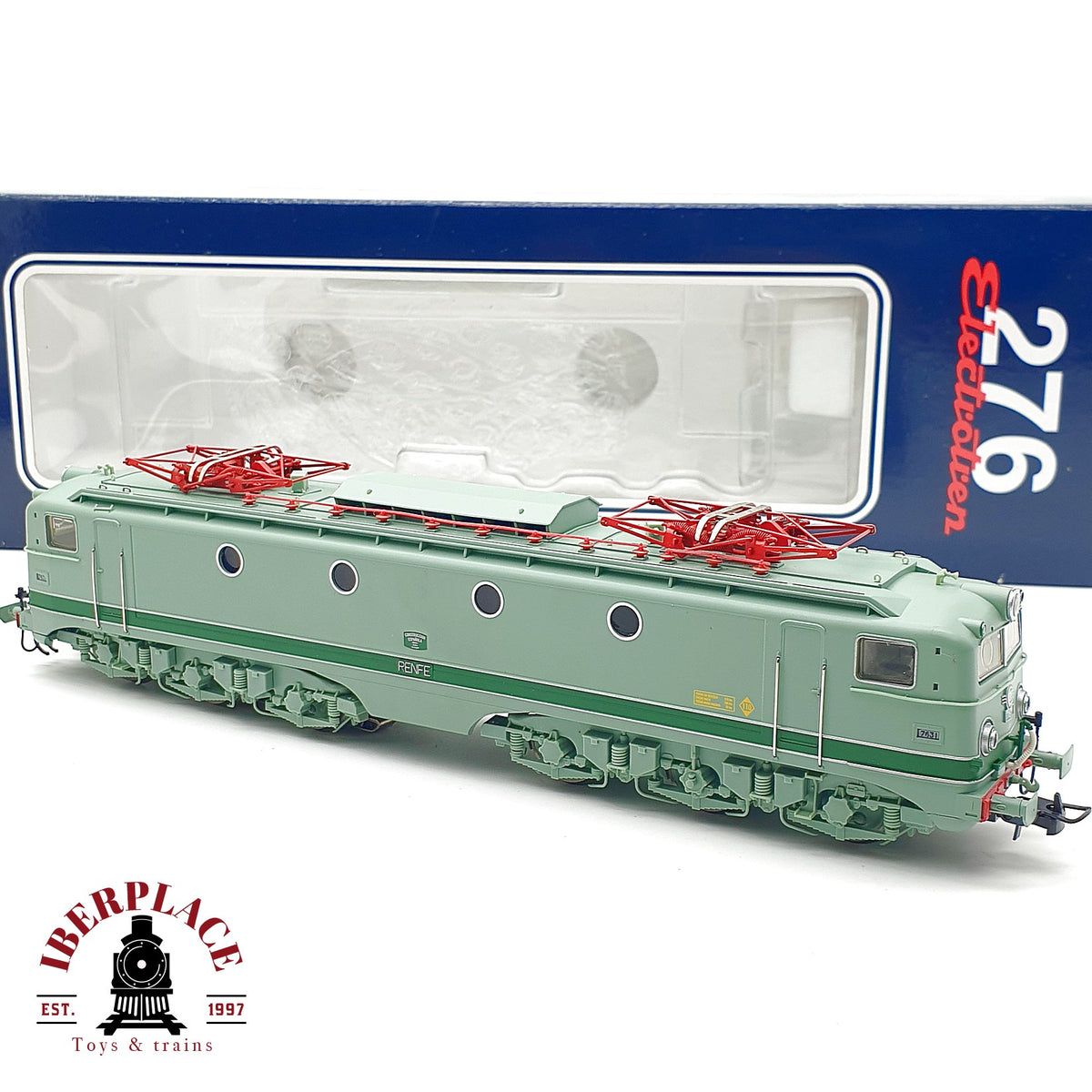 ♻️✨ Electrotren 2702AC locomotora eléctrica RENFE 276-068 verde Digital Escala H0 1:87