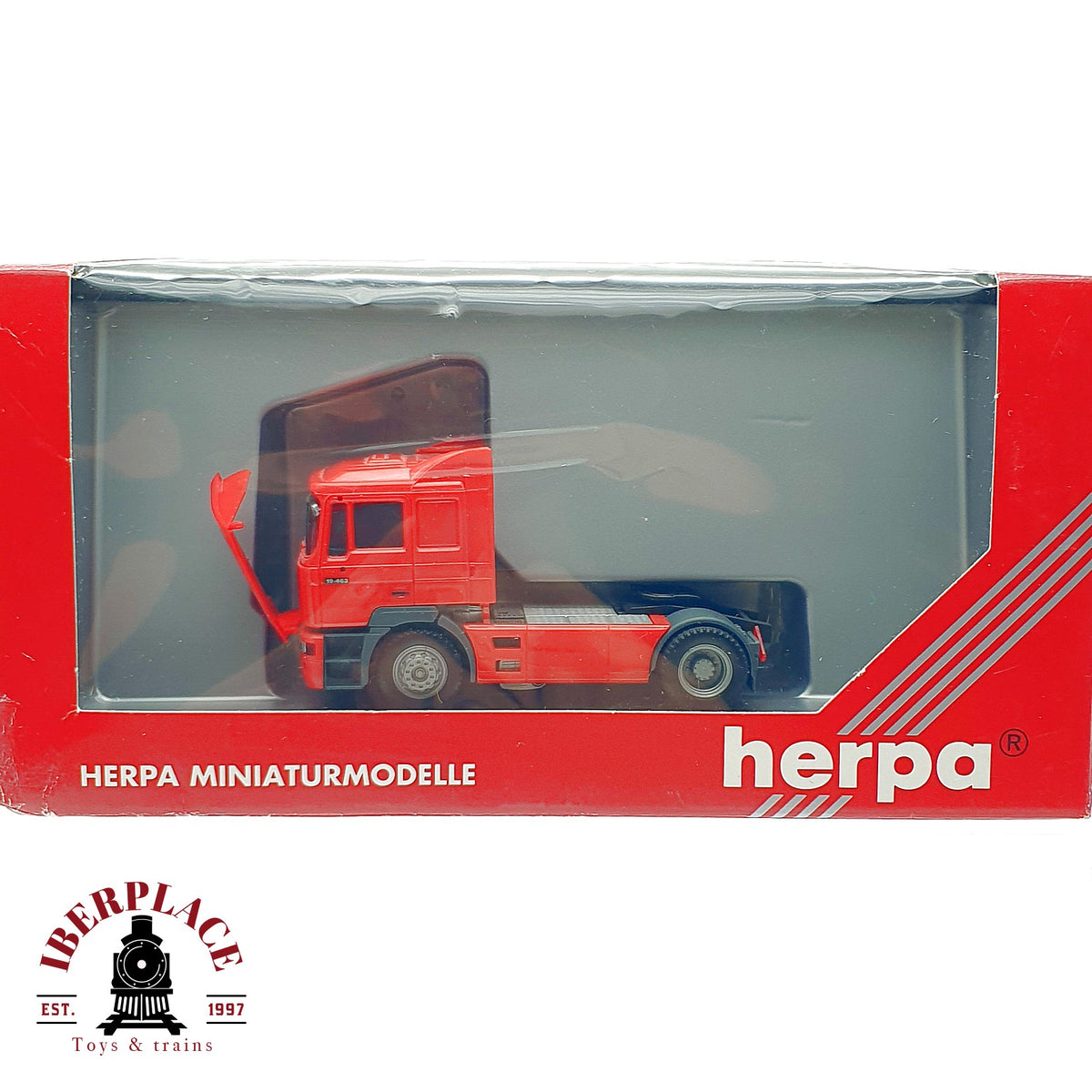 ♻️ ✨ Herpa camion tractora MAN F 2000 facelift rojo Escala H0 1:87