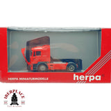 ♻️ ✨ Herpa camion tractora MAN F 2000 facelift rojo Escala H0 1:87
