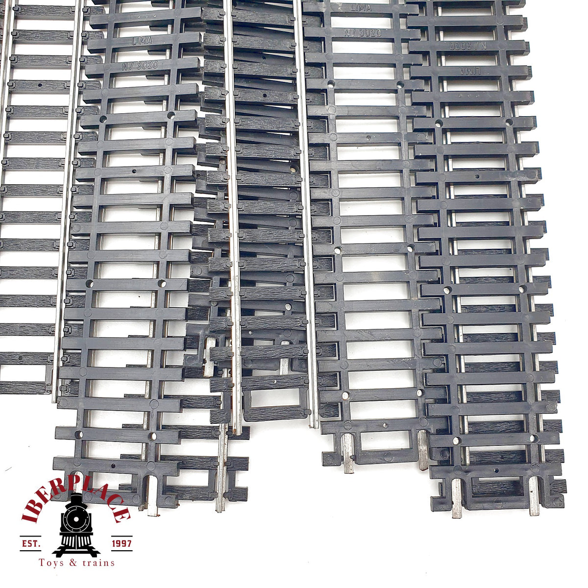 ♻️ Lima 15x 3020 vias rectas 220mm - 🟡 GRADE B Escala H0 1:87