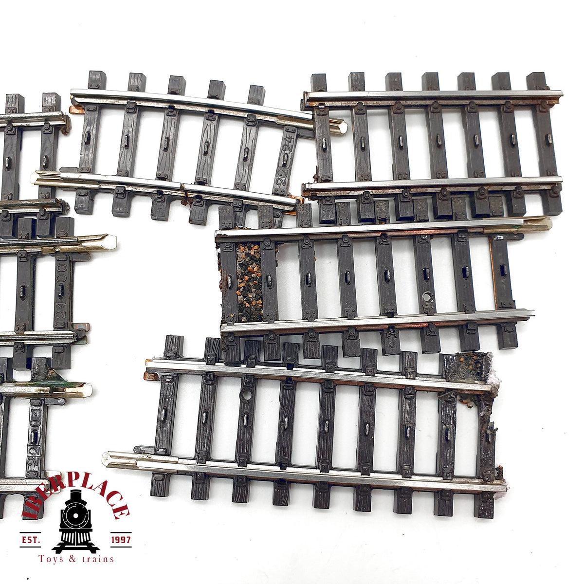 ♻️ Märklin 23x 2251 2232 2100 2200 vías rectas y curvas 🔴 GRADE C Escala H0 1:87