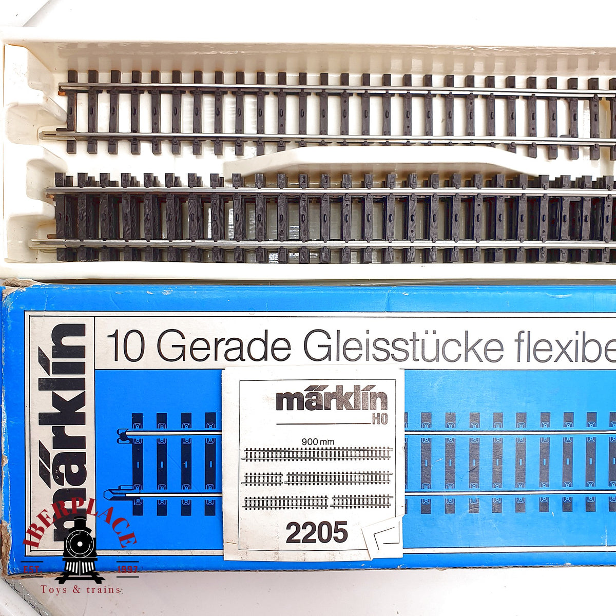 ♻️ Märklin 4x Vias Flexibles 900mm K-Gleis K-Gleise - 🟢 GRADE A Escala H0 1:87