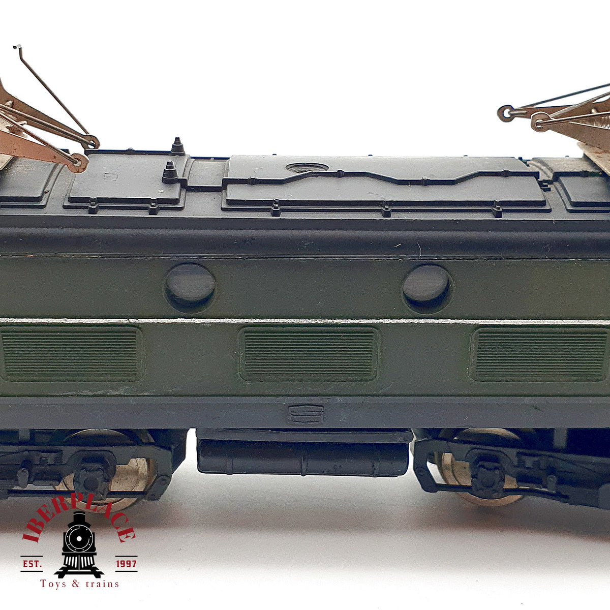 ♻️🧩 Lima locomotora eléctrica verde para repuestos o reparar Escala H0 1:87