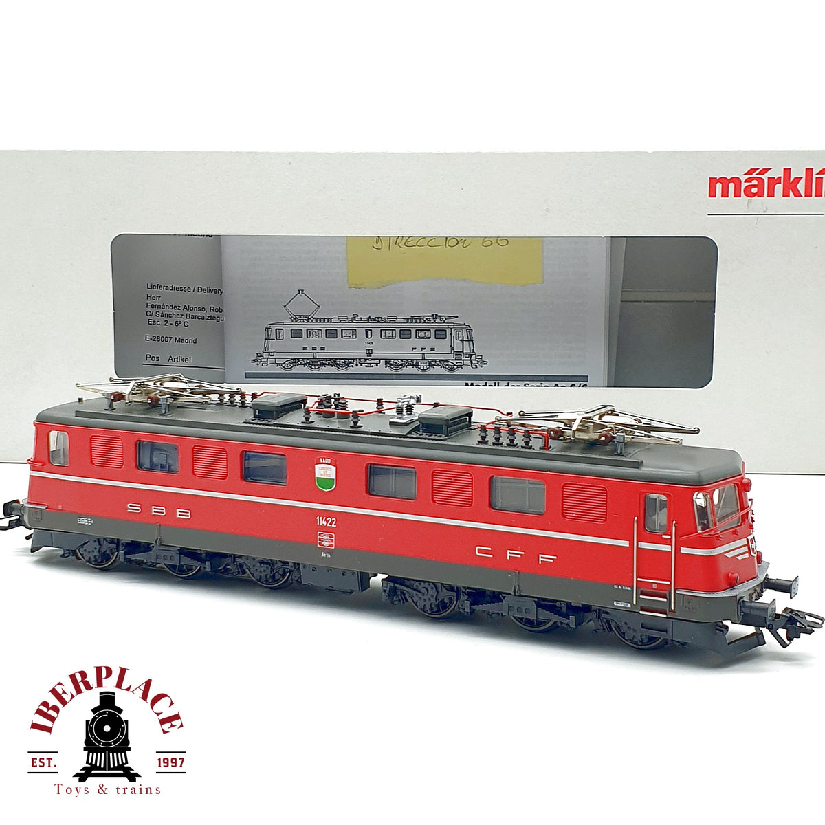 ♻️✨Märklin 37361 locomotora electrica SBB Ae 6/6 11422 mfx Sound Escala H0 1:87