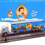 ♻️✨Herpa camion MAN Konig Ludwig II Bayern B&H LTD 2000 Escala H0 1:87