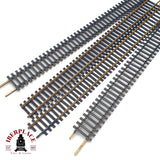 ♻️ Fleischmann 4x 6006 Via Flexible 981mm Flexgleis 🟡 GRADE B + 🔴 GRADE C Escala H0 1:87