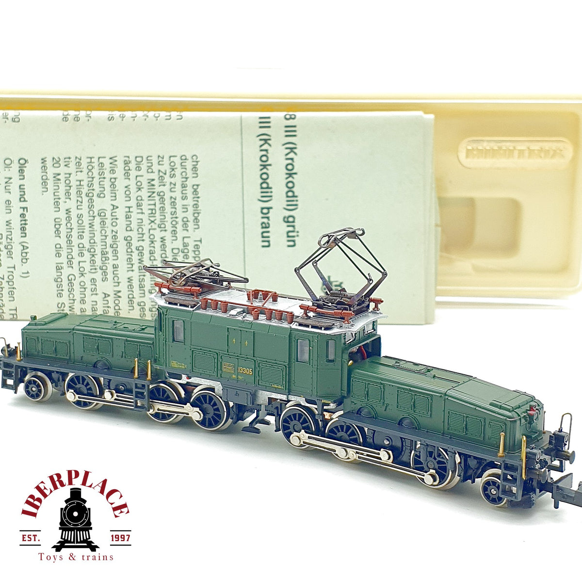 ♻️ Minitrix 12926 Ce 6/8 III Krokodil verde 13305 SBB CFF escala N 1:160