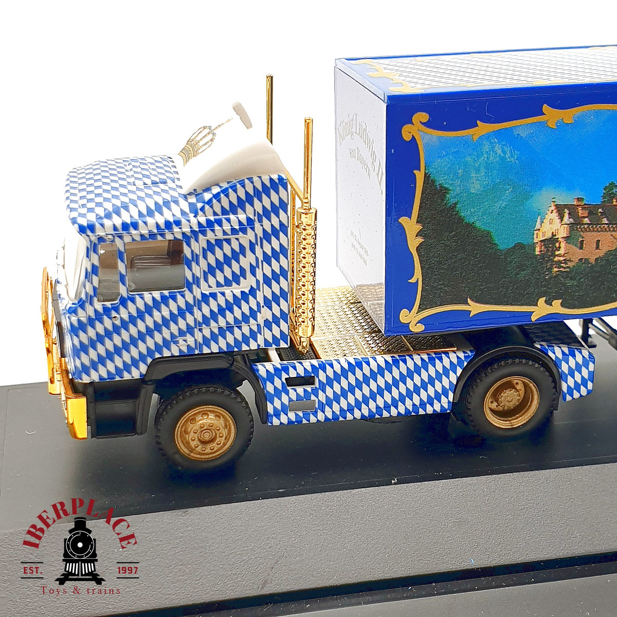 ♻️✨Herpa camion MAN Konig Ludwig II Bayern B&H LTD 2000 Escala H0 1:87