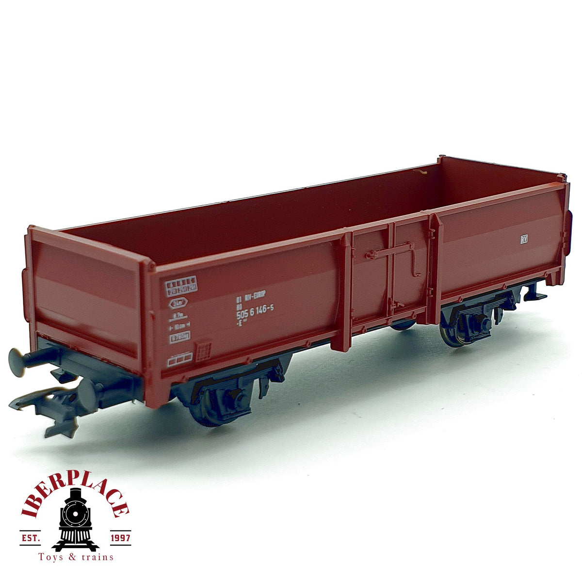 ♻️🚂  Roco vagón mercancias bordes abiertos tipo Es DB Ep IV Escala H0 1:87