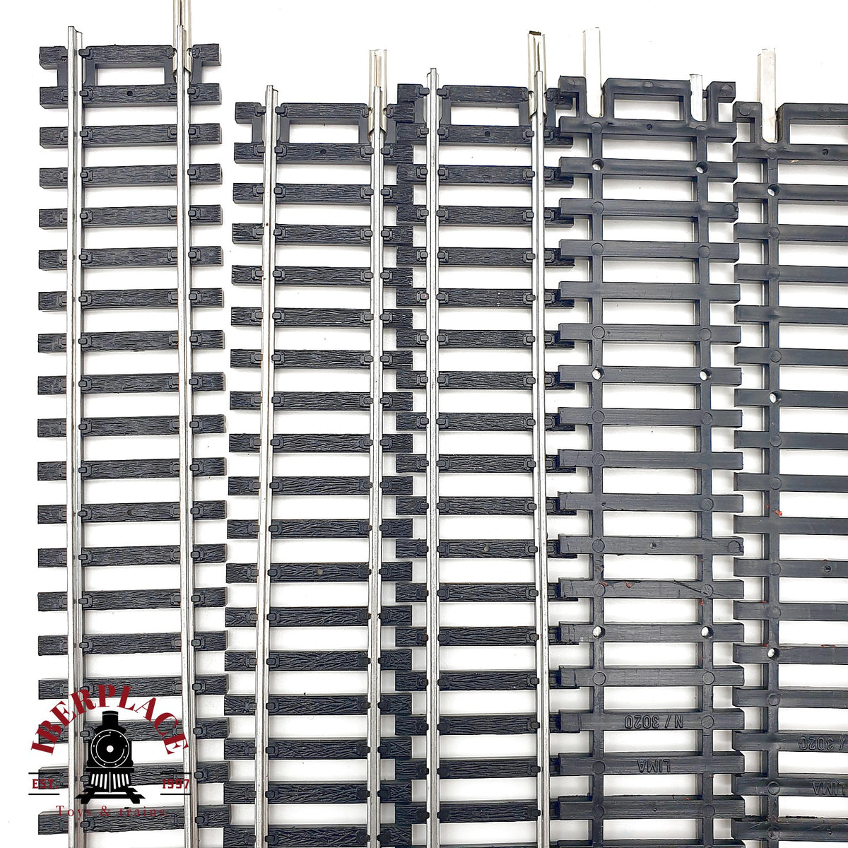 ♻️ Lima 10x 3020 vias rectas 220mm  - 🟢 GRADE A Escala H0 1:87