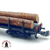 ♻️✨ Märklin 4663 Vagon teleros carga troncos madera DB Snps 719 Ep IV AC Escala H0 1:87